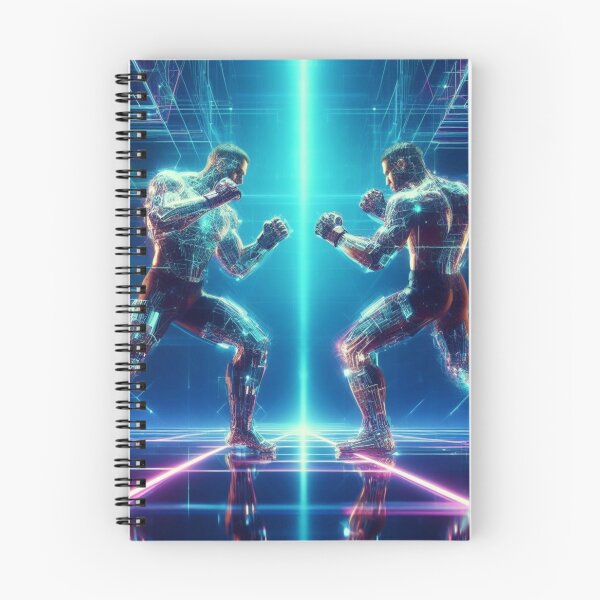 Item preview, neon lights cyberpunk  futuristic arena, MMA fight designed and sold by Martial-Art-23.