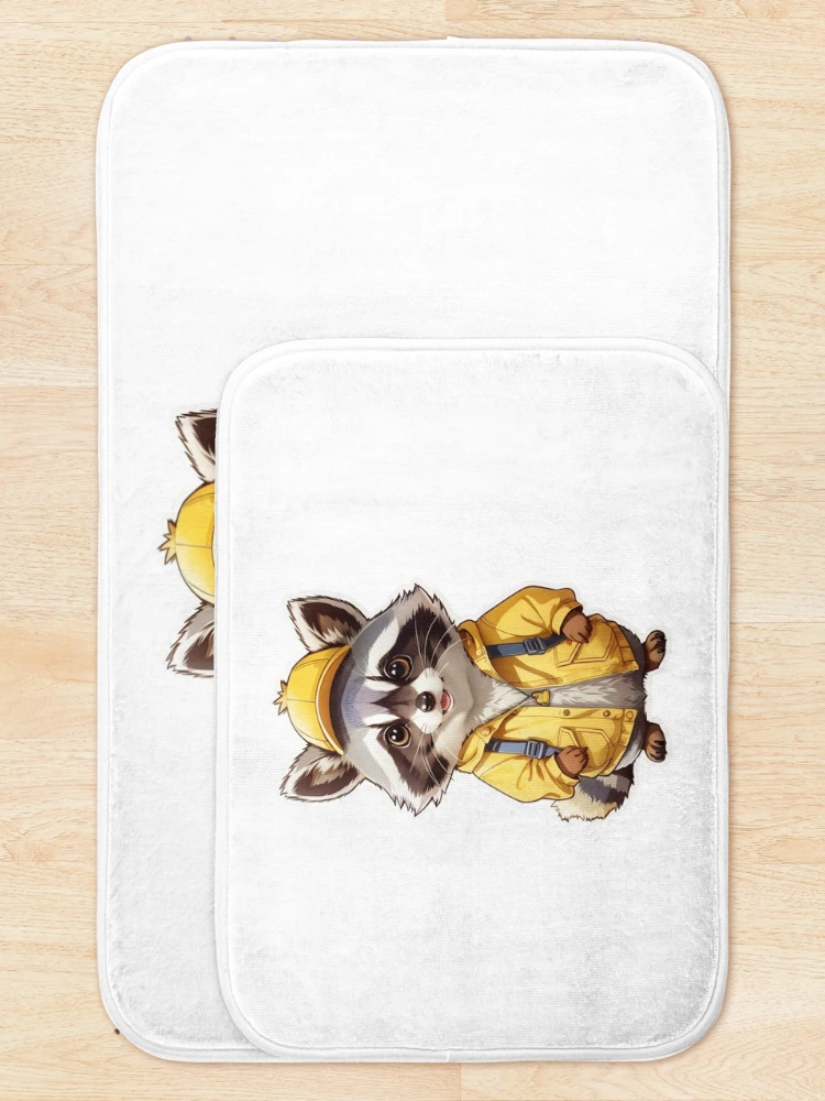 Thumbnail 5 of 6, Bath Mat, Lightning Racoon  designed and sold by LabZoidd.