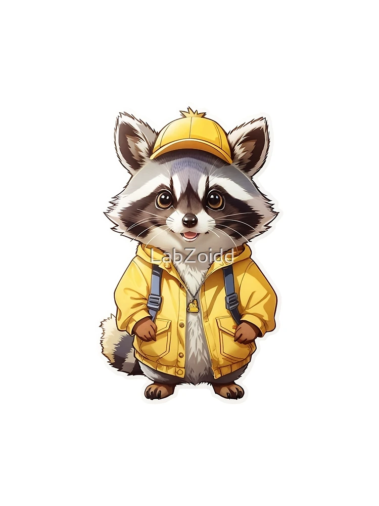 Thumbnail 3 of 3, Scarf, Lightning Racoon  designed and sold by LabZoidd.