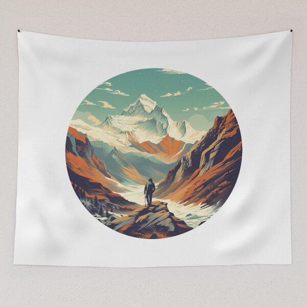 Item preview, Retro Summit Serenity designed and sold by HiredJustice.