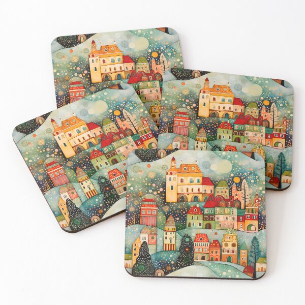 Item preview, Colorful Christmas Village I designed and sold by the-lamplighter.