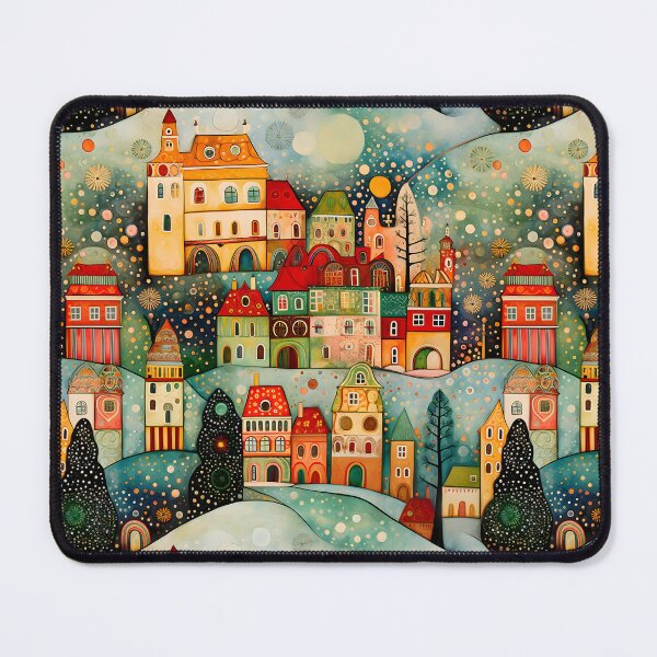 Item preview, Colorful Christmas Village I designed and sold by the-lamplighter.