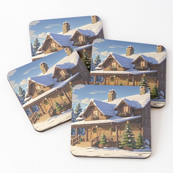 Item preview, snowy house, winter, landscape designed and sold by Damian Sobczyk.