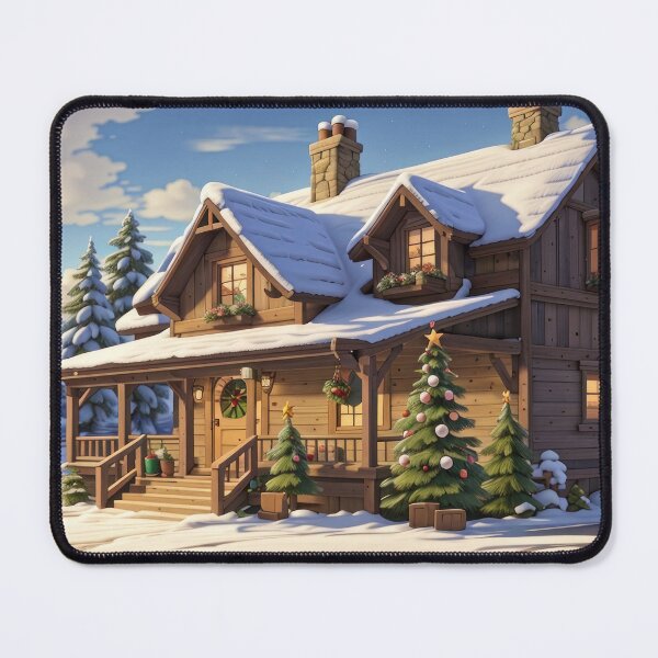 Item preview, snowy house, winter, landscape designed and sold by Damian Sobczyk.