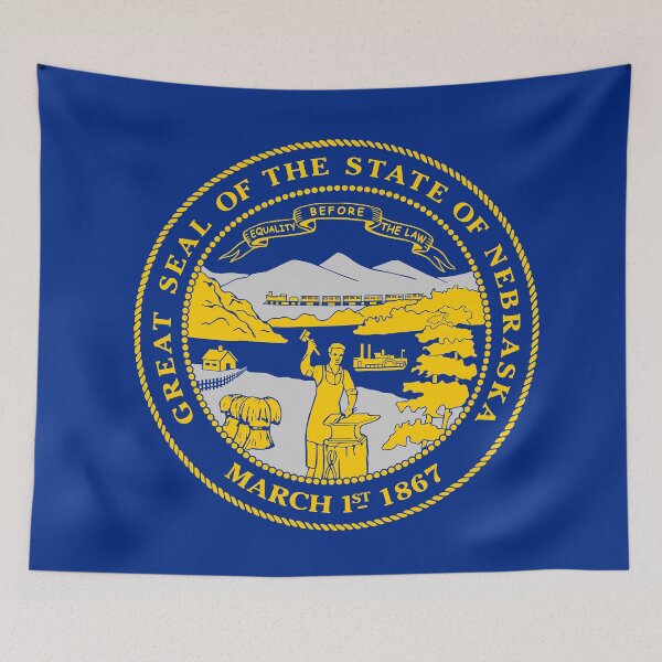 Item preview, NEBRASKA Flag Phone Cases & Other Products (1) designed and sold by mpodger.