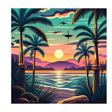 Artwork thumbnail, aesthetic sunset by zubiaqureshi