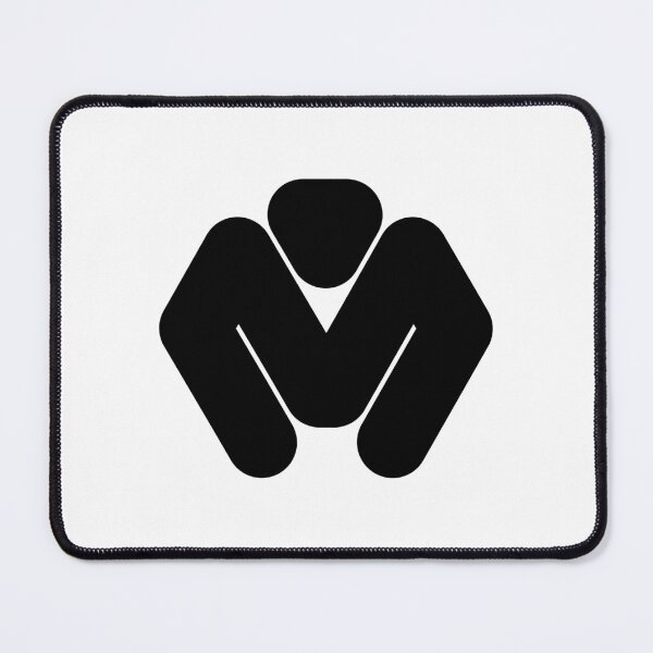 Item preview, Abstract hexagonal geometric: Black Uppercase Letter M designed and sold by SnedLab.
