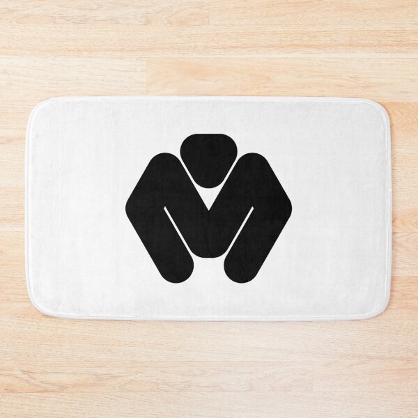 Item preview, Abstract hexagonal geometric: Black Uppercase Letter M designed and sold by SnedLab.