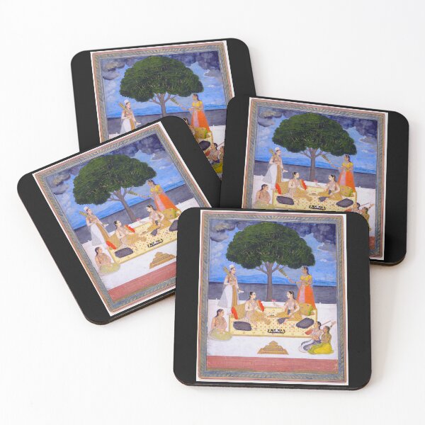 Item preview, Musical Gathering, Mughal , India 18th Century designed and sold by RocketshipRetro.
