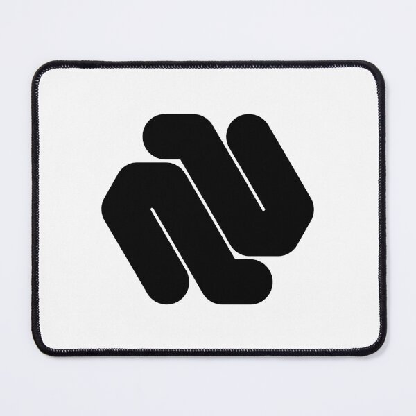 Item preview, Abstract hexagonal geometric: Black Uppercase Letter N designed and sold by SnedLab.