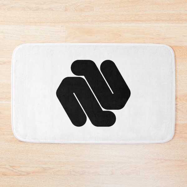 Item preview, Abstract hexagonal geometric: Black Uppercase Letter N designed and sold by SnedLab.