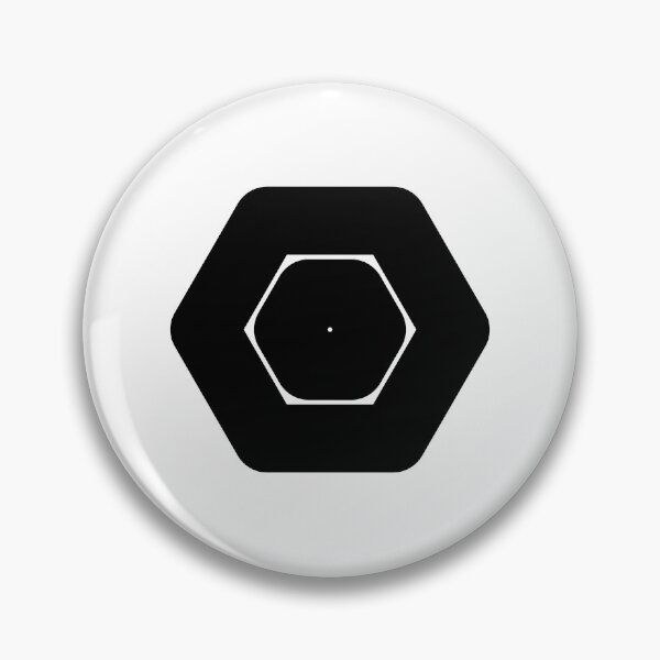 Item preview, Abstract hexagonal geometric: Black Uppercase Letter O designed and sold by SnedLab.