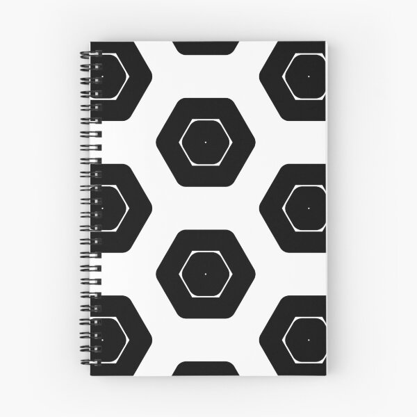 Item preview, Abstract hexagonal geometric: Black Uppercase Letter O designed and sold by SnedLab.