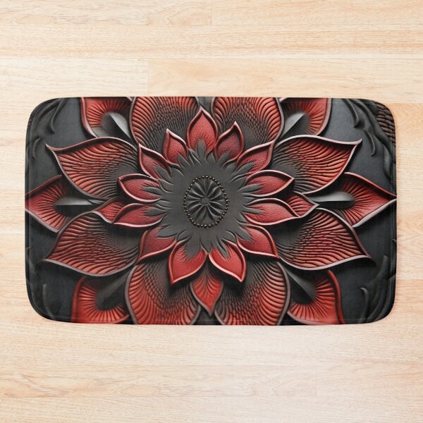Item preview, Leather embossed Lotus flower digital art poster designed and sold by dcrc.
