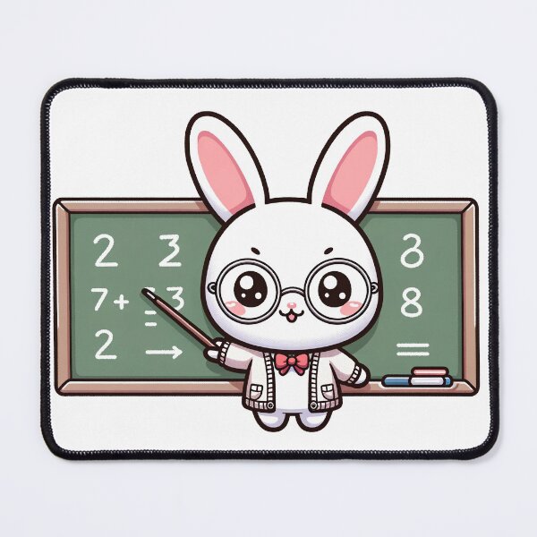 Item preview, Lessons in Lovable: Teacher Bunny Enlightening with Kawaii Wisdom designed and sold by PuffPuffPrint.