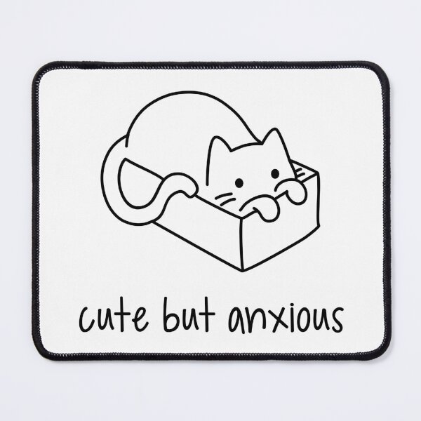 Item preview, Cute but Anxious - Kitty Cat designed and sold by wetchickenart.