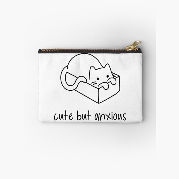 Item preview, Cute but Anxious - Kitty Cat designed and sold by wetchickenart.
