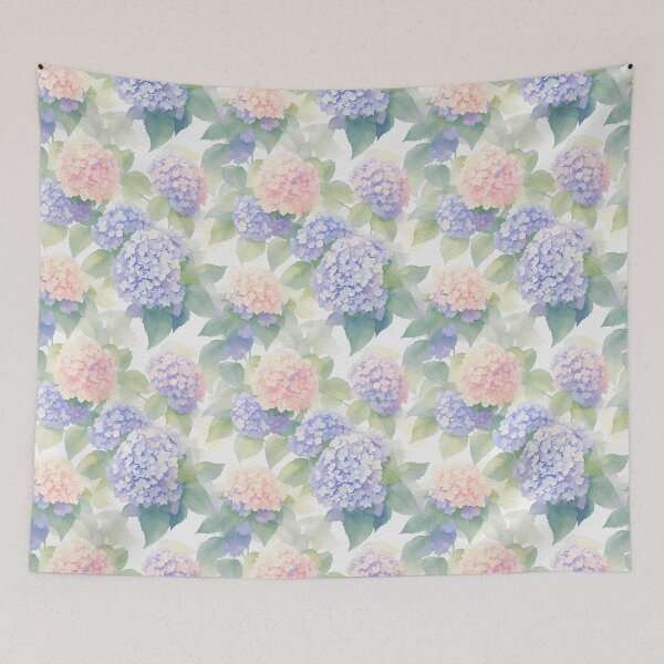 Item preview, Amazing Watercolor Hydrangea - Floral Pattern designed and sold by Victoria Riabov.