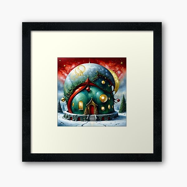 Tech Wonderland Fantasy Framed Art Print