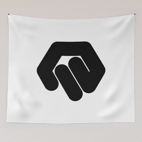 Item preview, Copy of Abstract hexagonal geometric: Black Uppercase Letter Q designed and sold by SnedLab.