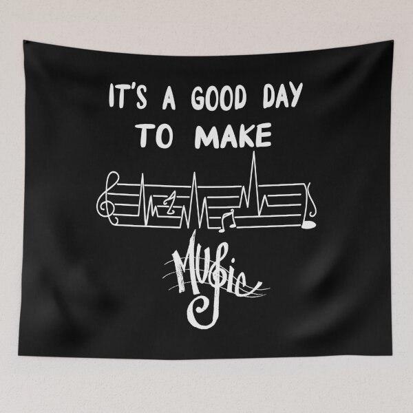 Item preview, It's a good day to make music, music funny design, music line design designed and sold by Lactus.