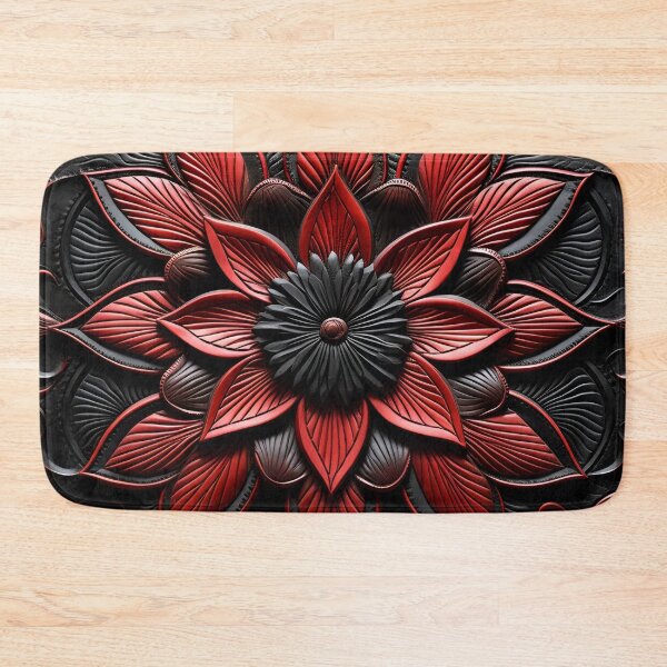 Item preview, leather embossed lotus flower digital art poster designed and sold by dcrc.