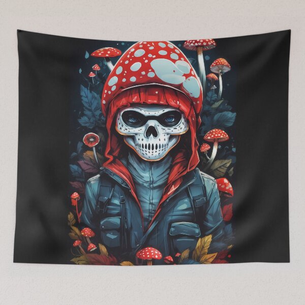 Item preview, Amanita Mascara Sugar Skull Ski Mask Gang Violence designed and sold by wojysmokes.