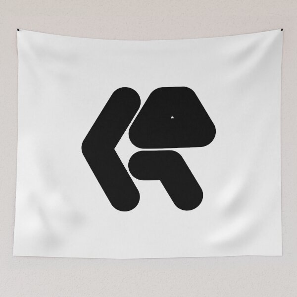 Item preview, Abstract hexagonal geometric: Black Uppercase Letter R designed and sold by SnedLab.