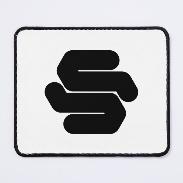 Item preview, Abstract hexagonal geometric: Black Uppercase Letter S designed and sold by SnedLab.