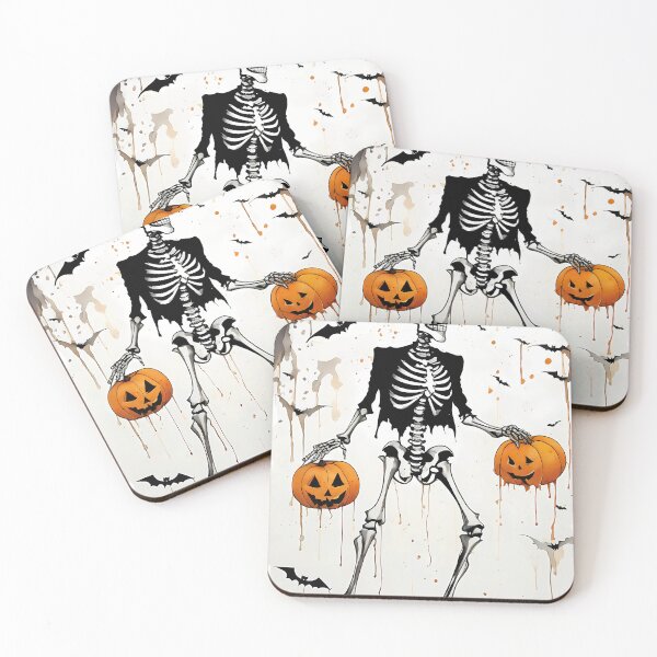 Item preview,  Halloween Skeleton Pumpkin Head - T-Shirt designed and sold by PrintyArts.