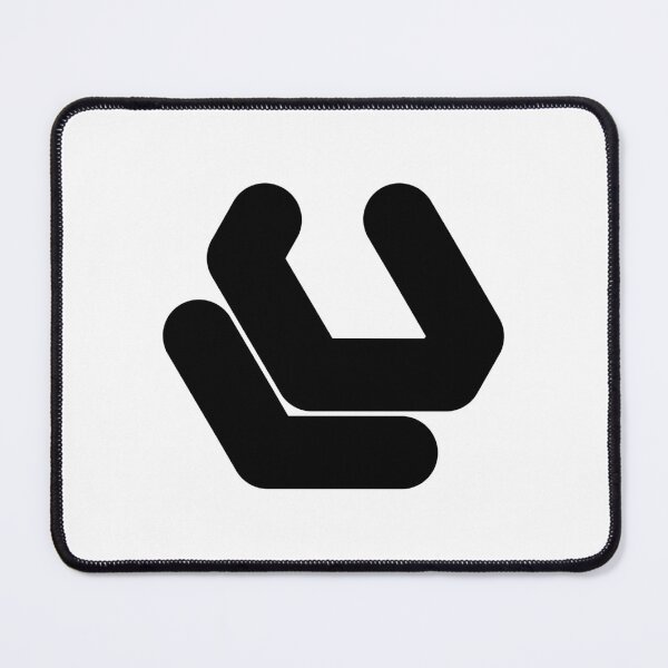 Item preview, Abstract hexagonal geometric: Black Uppercase Letter U designed and sold by SnedLab.
