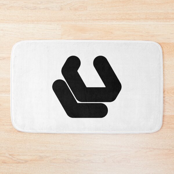 Item preview, Abstract hexagonal geometric: Black Uppercase Letter U designed and sold by SnedLab.