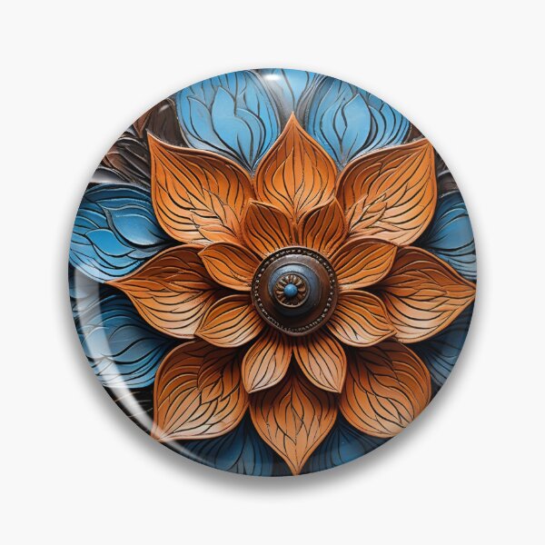 Item preview, leather embossed lotus flower digital art poster designed and sold by dcrc.
