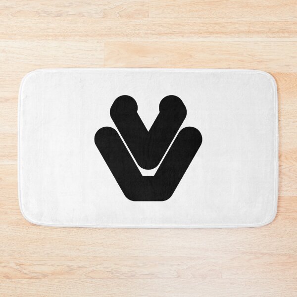 Item preview, Abstract hexagonal geometric: Black Uppercase Letter V designed and sold by SnedLab.