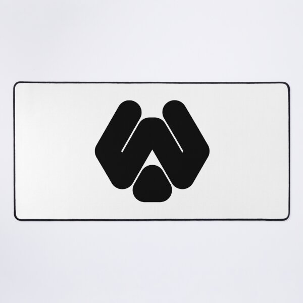 Item preview, Abstract hexagonal geometric: Black Uppercase Letter W designed and sold by SnedLab.