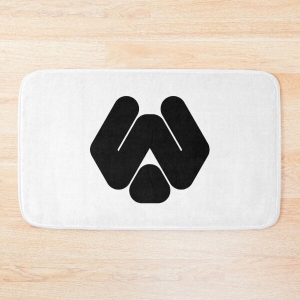 Item preview, Abstract hexagonal geometric: Black Uppercase Letter W designed and sold by SnedLab.