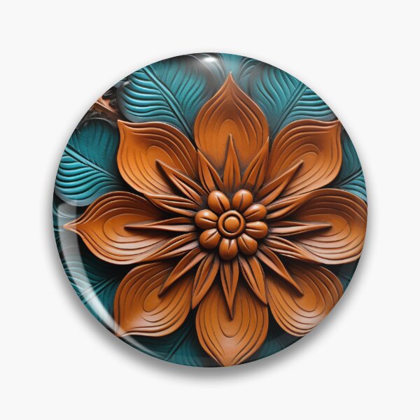 Item preview, leather embossed lotus flower digital art poster designed and sold by dcrc.