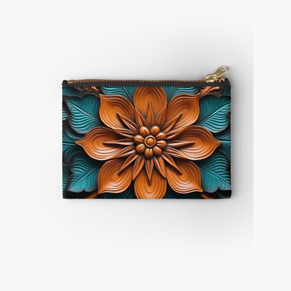 Item preview, leather embossed lotus flower digital art poster designed and sold by dcrc.