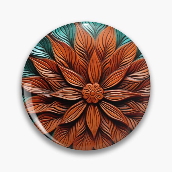 Item preview, leather embossed lotus flower digital art poster designed and sold by dcrc.