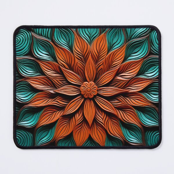 Item preview, leather embossed lotus flower digital art poster designed and sold by dcrc.