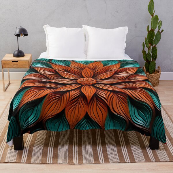 Item preview, leather embossed lotus flower digital art poster designed and sold by dcrc.