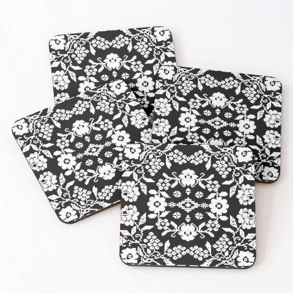 Item preview, Floral Embroidery Pattern in White designed and sold by FluffyCo1.