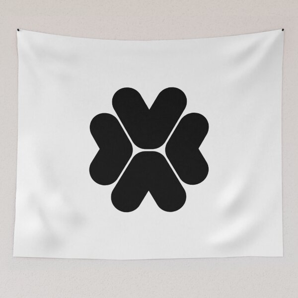 Item preview, Abstract hexagonal geometric: Black Uppercase Letter X designed and sold by SnedLab.