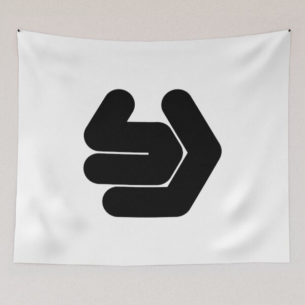 Item preview, Abstract hexagonal geometric: Black Uppercase Letter Y designed and sold by SnedLab.