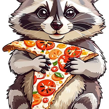 Artwork thumbnail, Pizza Racoon by LabZoidd