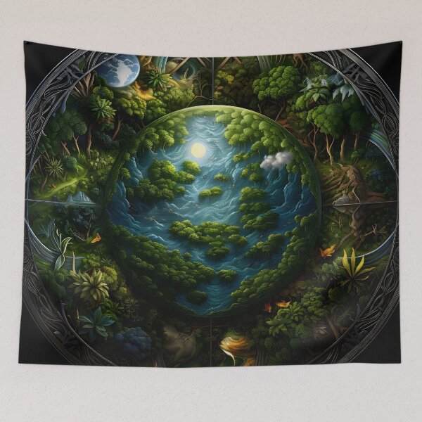 Item preview, Earth Mandala #1 designed and sold by GammarayPrints.