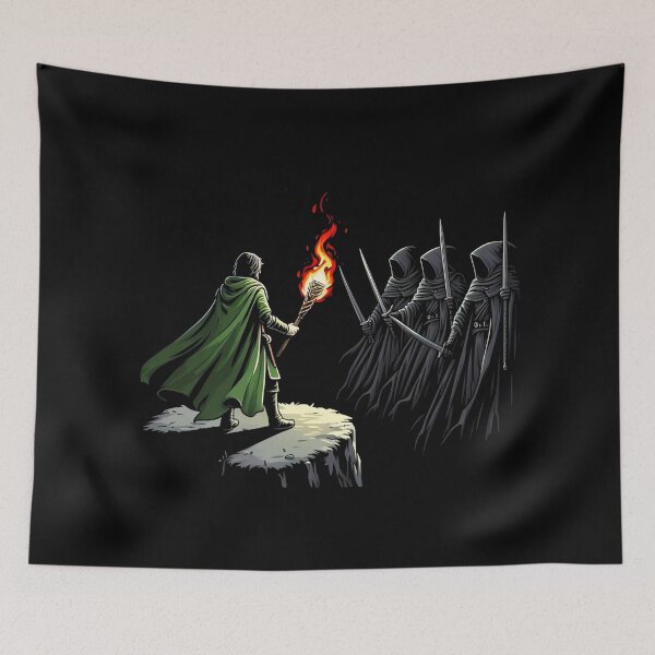 Item preview, A Guardian Confronts the Shadows - Fantasy designed and sold by Fenay Designs.
