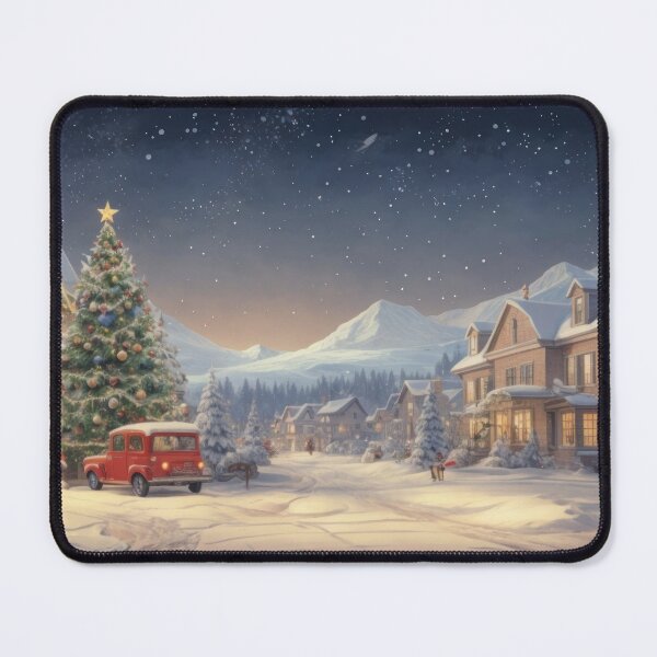 Item preview, christmas, landscape, village, winter, mountains, evening designed and sold by Damian Sobczyk.