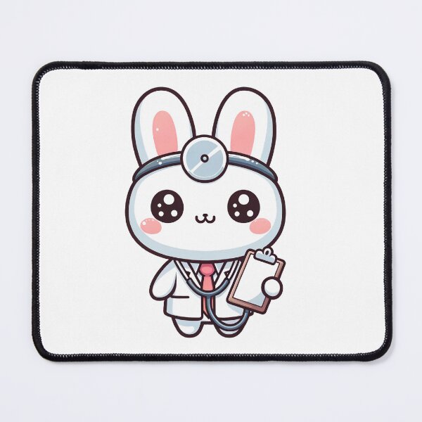 Item preview, Healing Hops: Doctor Bunny Dispensing Kawaii Care designed and sold by PuffPuffPrint.