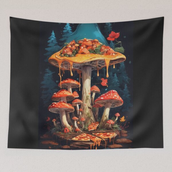Item preview, Pizza and mushrooms are a perfect combo designed and sold by wojysmokes.